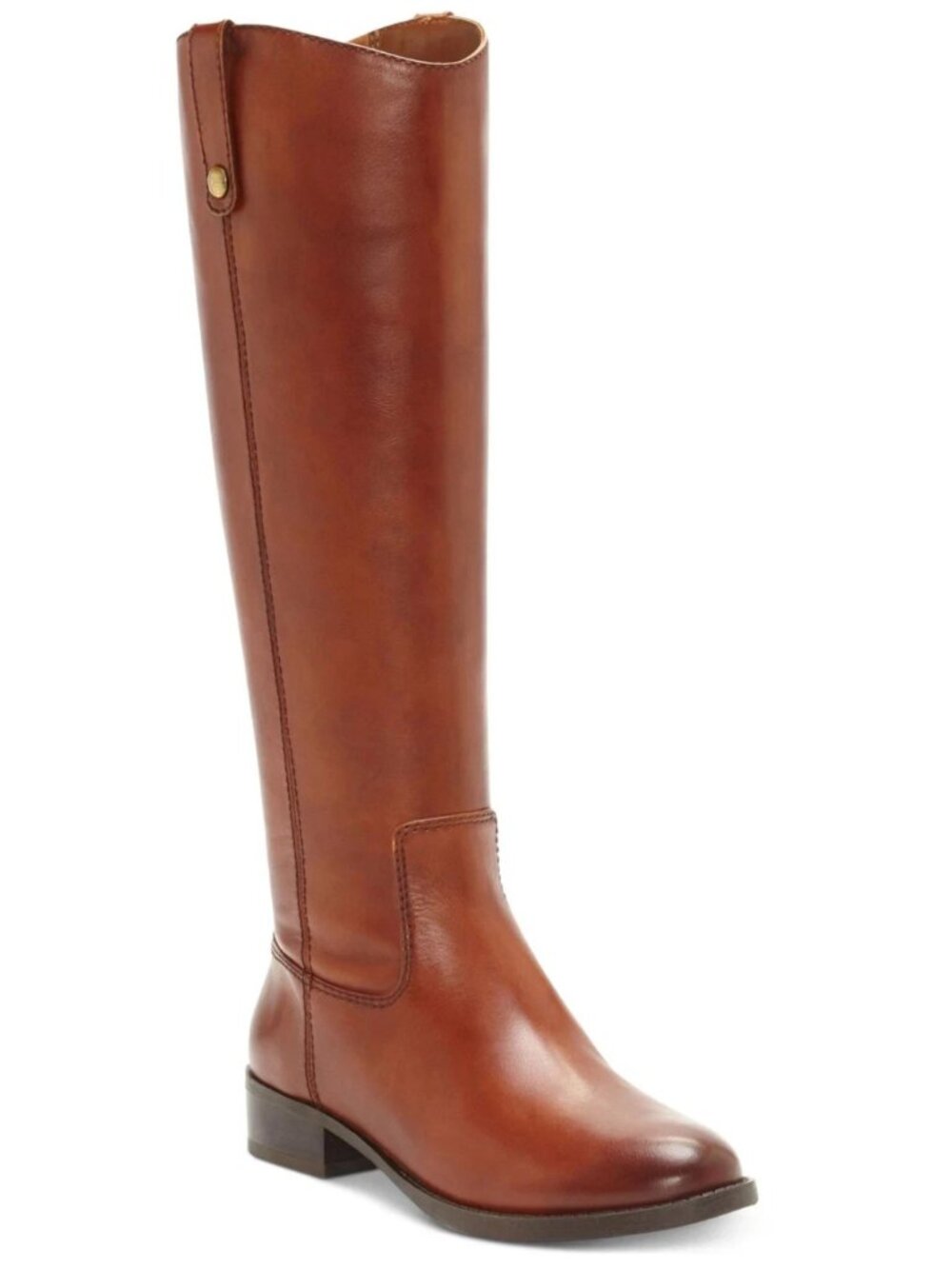 I.N.C. Brown Leather Round Toe Zip-Up Boots Women’s Size 5.5 M NWT